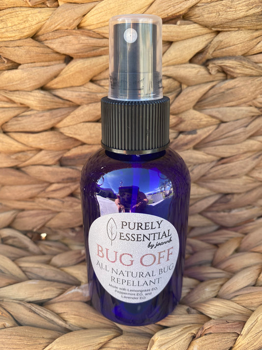 Bug Off- All Natural Bug Spray, Essential Oil Bug repellent. Great for camping, your patio and backyard.